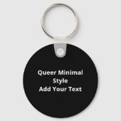 Oh Deer Queer Minimal Modern Style Keychain (Achterkant)