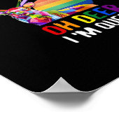 Oh Deer Queer Minimal Modern Style  Poster (Hoek)