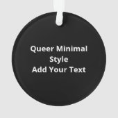 Oh Deer Queer Minimal Modern StyleAcrylic Ornament (achterkant)