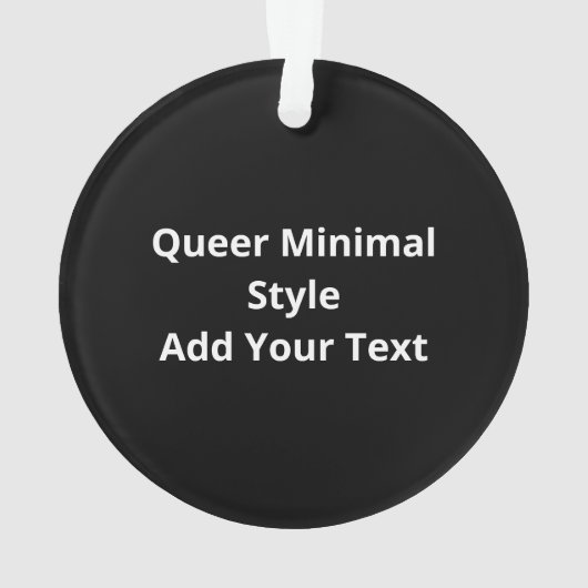 Oh Deer Queer Minimal Modern StyleAcrylic Ornament (achterkant)