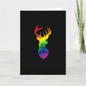 Oh Deer Queer Pride Celebration Funny LGBT Gift Kaart (Voorkant)