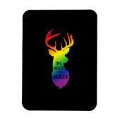 Oh Deer Queer Pride Celebration Funny LGBT Gift Magneet (Verticaal)