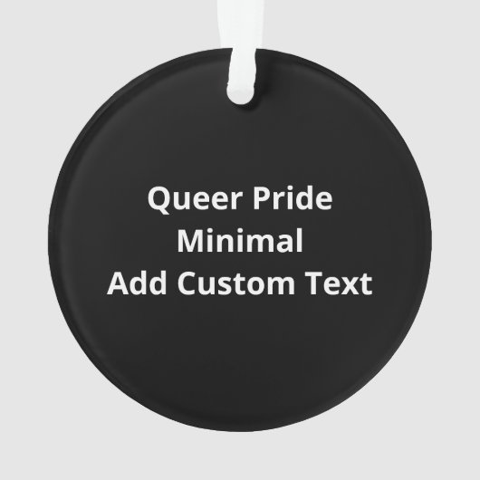 Oh Deer Queer Pride Minimal ArtistAcrylic Ornament (achterkant)
