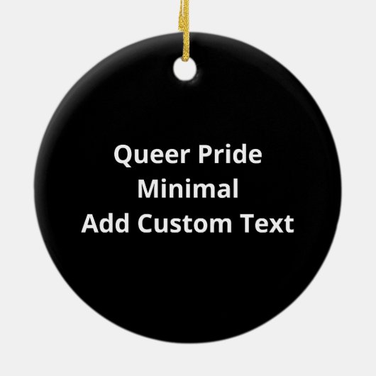 Oh Deer Queer Pride Minimal Artistic StyleOrnament Keramisch Ornament (Achterkant)