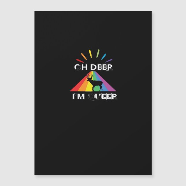 Oh Deer Queer Trendy Aesthetic Design  (Voorkant)