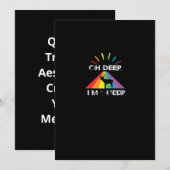 Oh Deer Queer Trendy Aesthetic Design Feestdagenkaart (Voorkant / Achterkant)