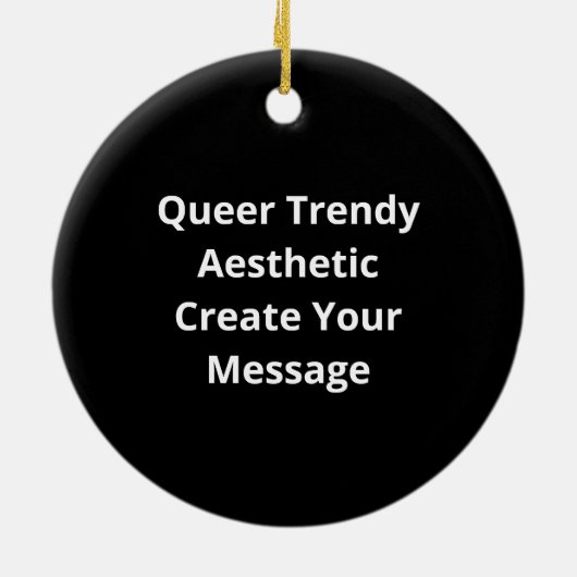 Oh Deer Queer Trendy Aesthetic Design Keramisch Ornament (Achterkant)