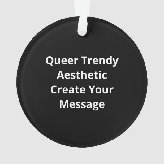 Oh Deer Queer Trendy Aesthetic Design Ornament (achterkant)