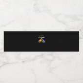 Oh Deer Queer Trendy Aesthetic Design  Waterfles Etiket (Enkel label)