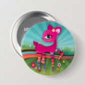Oh Deer! RegenboogButton Ronde Button 7,6 Cm (Voorkant /achterkant)