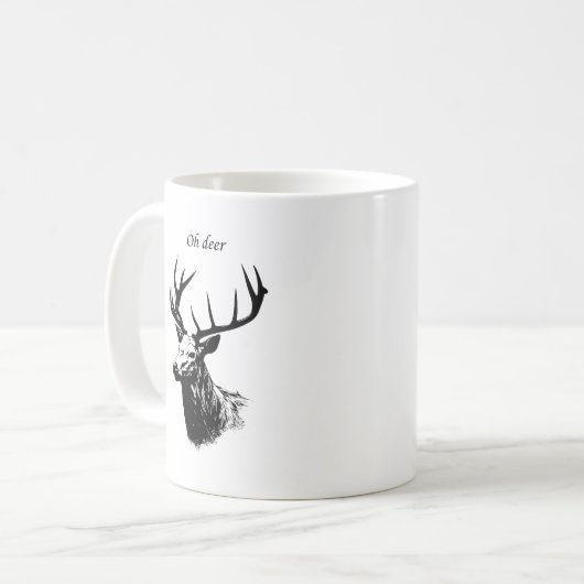 Oh Deer Reindeer Koffiemok (Voorkant links)