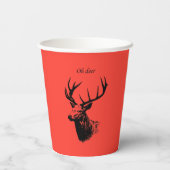 Oh Deer Reindeer Papieren Bekers (Achterkant)