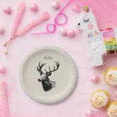 Oh Deer Reindeer Papieren Bordje (Feest)