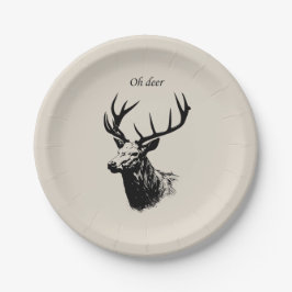 Oh Deer Reindeer Papieren Bordje