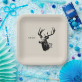 Oh Deer Reindeer Papieren Bordje (Feest)