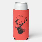 Oh Deer Reindeer Seltzer Blikjeskoeler (Seltzer Voorkant)