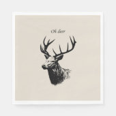 Oh Deer Reindeer Servet (Voorkant)