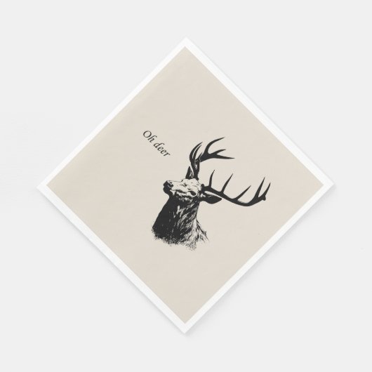 Oh Deer Reindeer Servet (Hoek)