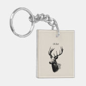 Oh Deer Reindeer Sleutelhanger (Voorkant Links)