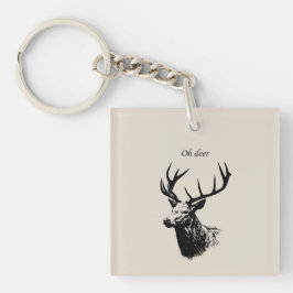 Oh Deer Reindeer Sleutelhanger