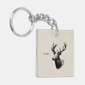 Oh Deer Reindeer Sleutelhanger (Voorkant Links)