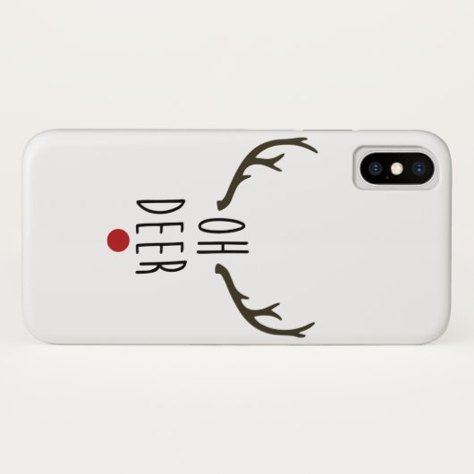 OH DEER Reindekerstavond feestdag feestelijk Case-Mate iPhone Case (Achterkant (horizontaal))