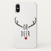 OH DEER Reindekerstavond feestdag feestelijk Case-Mate iPhone Case (Achterkant)