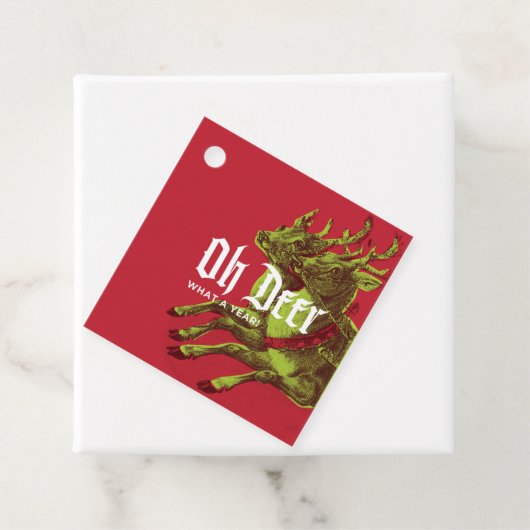 Oh Deer  rendier kerstcadeau Label (In situ)