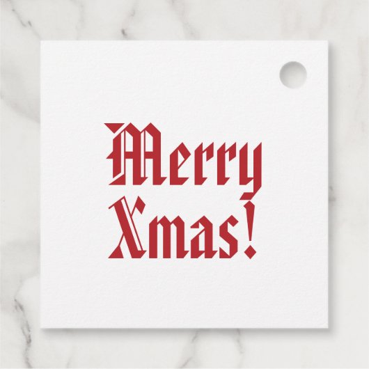 Oh Deer  rendier kerstcadeau Label (Achterkant)