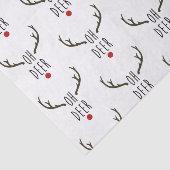 OH DEER Rendier Kerstvakantie Feestelijk Feest Tissuepapier (Detail)