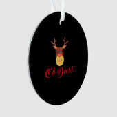 Oh Deer Retro Classic  Acrylic Ornament (voorkant)