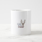 Oh Deer Retro Classic Design  Grote Koffiekop (Voorkant)