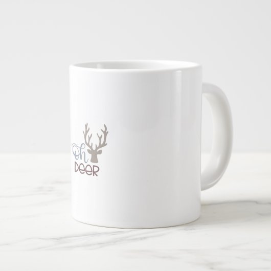 Oh Deer Retro Classic Design  Grote Koffiekop (Voorkant rechts)