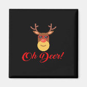 Oh Deer Retro Classic   Magneet (Voorkant)
