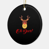 Oh Deer Retro Classic  Ornament (Links)