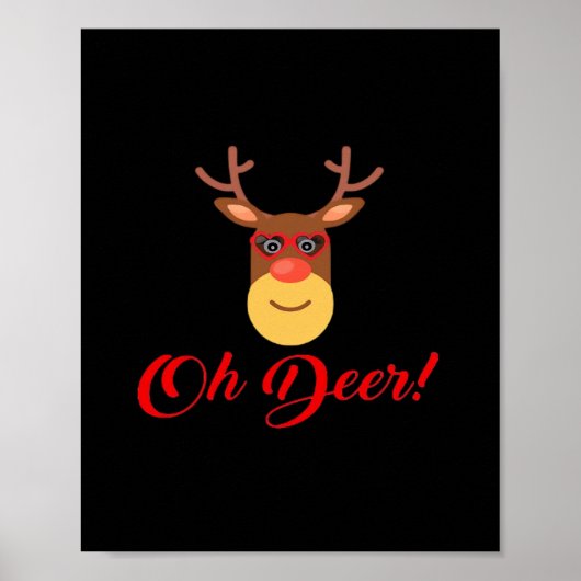 Oh Deer Retro Classic   Poster (Voorkant)