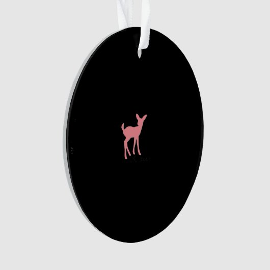Oh Deer Retro Classic Style Acrylic Ornament (voorkant)