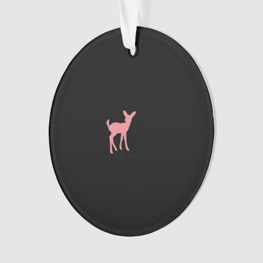 Oh Deer Retro Classic Style Acrylic Ornament (voorkant)