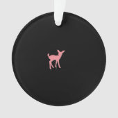 Oh Deer Retro Classic Style Acrylic Ornament (voorkant)