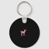 Oh Deer Retro Classic Style Keychain (Voorkant)