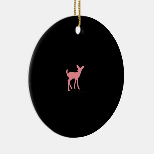 Oh Deer Retro Classic Style Ornament (Rechts)