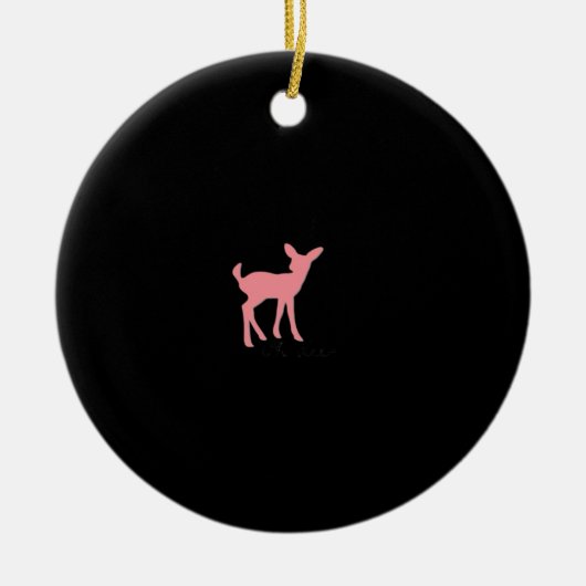 Oh Deer Retro Classic Style Ornament (Voorkant)