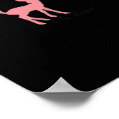 Oh Deer Retro Classic Style  Poster (Hoek)