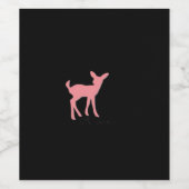 Oh Deer Retro Classic Style  Wijn Etiket (Enkel label)