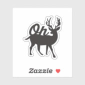 Oh Deer Retro Classic Vibe Sticker (Vel)