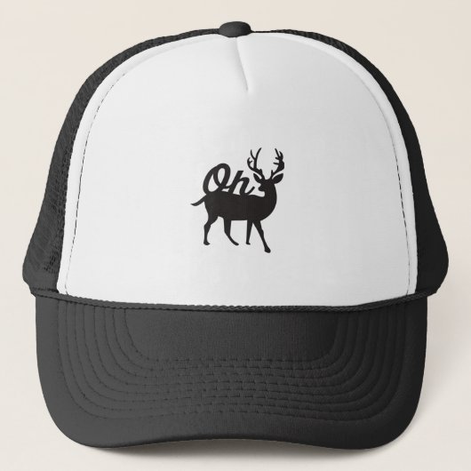 Oh Deer Retro Classic Vibe Trucker Pet (Voorkant)