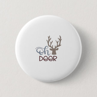 Oh Deer Retro Klassiek Design Ronde Button 5,7 Cm