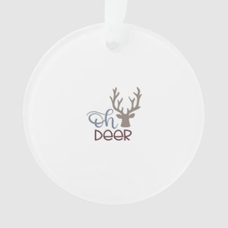 Oh Deer Retro Klassiek Ontwerp Ornament