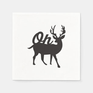 Oh Deer Retro Klassieke Sfeer  Servet
