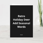 Oh Deer Retro Vakantie Sfeer Kaart (Achterkant)